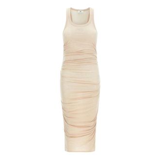 Elisabetta Franchi Dames, Jurken, Beige, Maat: M Jersey