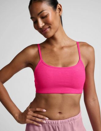 Beyond Yoga Spacedye Forever Bra In Pink Glow Heather