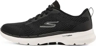 Skechers (WMNS) Skechers Go Walk 6 Low-tops Sport Shoes Black/White 124512-BKW
