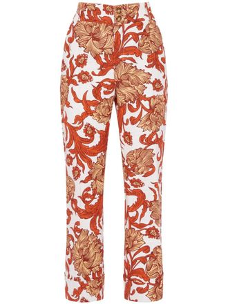 La DoubleJ Hendrix straight cropped broek - Wit