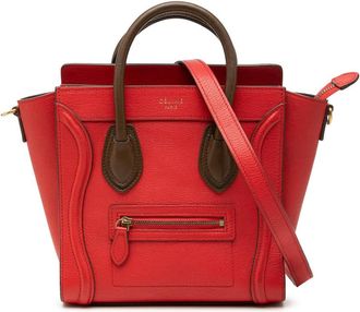 Celine Pre-owned Celine Nano Bicolor Leather Luggage Tote Ladies R122ZSE9LJEVYRPV