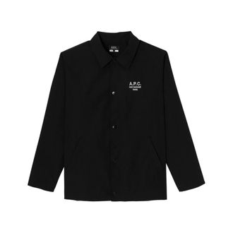 A.P.C. Light Jackets, male, Black, Size: 2XL Regis Jacket