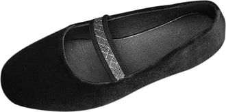 Generic Womens Mary Jane Shoes Wide Width Casual Walking Shoes Stylish Solid Color Breathable Lightweight Comfy Ballet Flats with Elastic Strap Work Leisure B