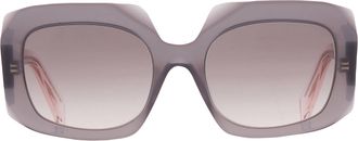 Prada Grey Gradient Pink Square Ladies Sunglasses PR B23S 20F70S 54