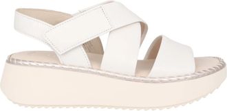 Gabor Platform Sandal - Dames - Sleehakken - Wit - 36 EU - Leer - Schoenen
