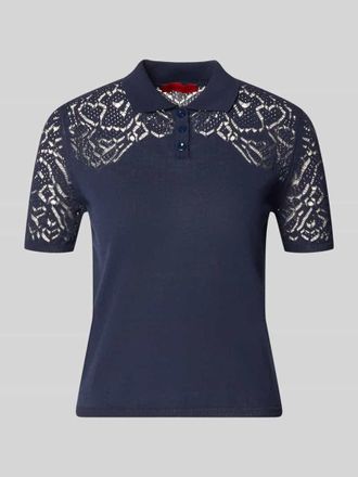 Max & Co. Slim Fit Strickpullover aus reiner Baumwolle Modell LONZA in Marine, Gr&ouml;&szlig;e XL