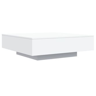 vidaXL Vidaxl - Mesa De Centro Madera De Ingenier&iacute;a Blanco 100x100x31 Cm