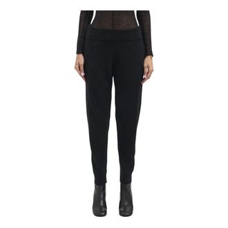 Entire studios Entire Studios - Slim Knit Lounge Pant - Dames - Broeken - Zwart - Maat: M/L Wol