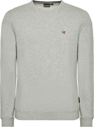 Napapijri Hoodies & sweatvesten, Heren, Grijs, 2Xl, Katoen, Balis Crew 1