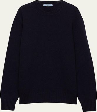 Prada Cashmere Wool Crew-Neck Sweater