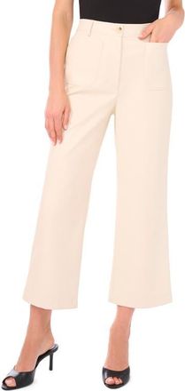 Vince Camuto Patch Pocket Faux Leather Pants in Birch at Nordstrom, Size 14