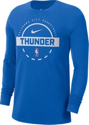 Nike Oklahoma City Thunder Nike Mens NBA Practice Long-Sleeve T-Shirt in Blue | HQ9825-403