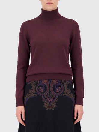 Etro Pure Wool Turtleneck Jumper with Long Sleeves and Ribbed Trims