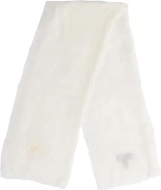 Chanel Pre-owned Cashmere scarves - Dames - Vintage Accessoires - Wit - ONE Size - Kasjmier - Vintage