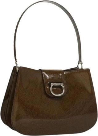 Celine Pre-owned Vintage Schoudertas - Dames - Vintage Handtas - Bruin - ONE Size - Leer - Vintage