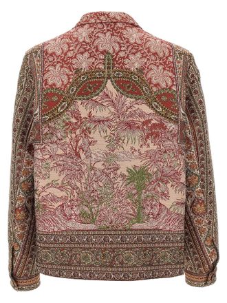 Etro Balmacaan Overshirt - Burgundy