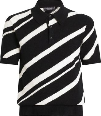 Dolce & Gabbana Polo a righe - Nero