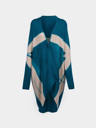Suzusan Shibori Cashmere Upside-Down Cape One Size