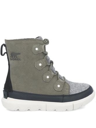 Sorel Explorer II Joan boots - women - Rubber/Fabric/Fabric/Suede - 5 - Green