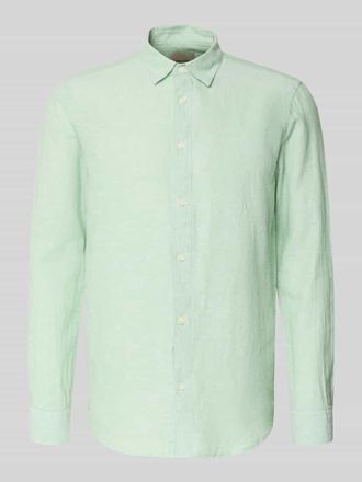 Only & Sons Slim Fit Freizeithemd aus Baumwoll-Leinen-Mix Modell CAIDENLS SOLID in Mint, Gr&ouml;&szlig;e XXL