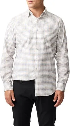 Rodd & Gunn Fox Street Long Sleeve Trim Fit Cotton Button-Up Shirt in River at Nordstrom Rack, Size Xxx-Large