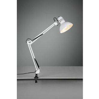 Trio Sobremesa 1xe27 Con Clip Blanco Tajo Trio Iluminaci&oacute;n