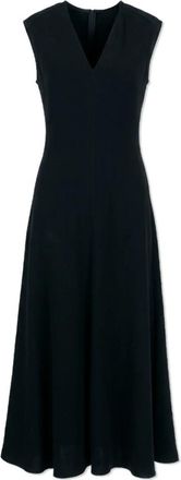 Sportmax Pecora Dress - Dames - Maxi kleedjes - Zwart - 2XS - Kleedjes
