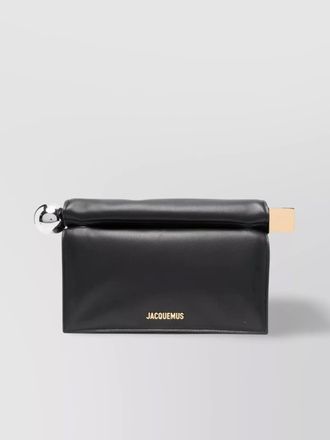 Jacquemus round square clutch bag