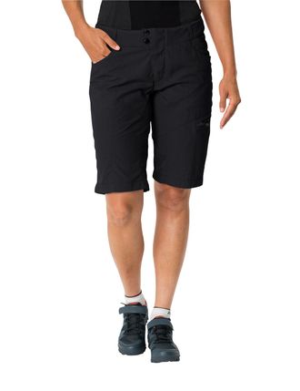Vaude Fahrradhose VAUDE WOMENS TAMARO SHORTS II, Damen, Gr. 34, N-Gr, schwarz, Obermaterial: 100% Polyamid, unifarben, regular fit, Hosen Fahrradhose, sport