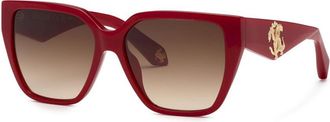 Roberto Cavalli SRC137 09EZ Mens Sunglasses Red Size 57