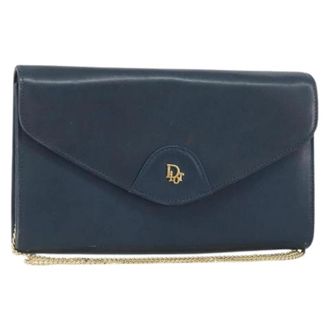 Dior Pre-owned Cross Body Bags, female, Blue, Size: ONE SIZE Pre-owned Vintage Shoulder Bag