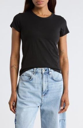 Rag & Bone The Slubbed Core T-Shirt in Black at Nordstrom Rack, Size X-Small