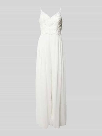 Laona Jumpsuit mit Spitzenbesatz in Offwhite, Gr&ouml;&szlig;e 38