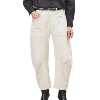 Nili Lotan Shon Corduroy Pant In Winter White