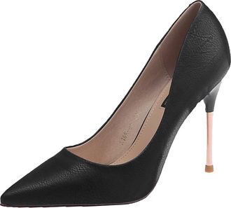 Generic Womens High Heels Pumps Size 4.5 Office Formal Work Pumps Mid High Heel Court Shoes Party Shoes for Women Evening Party Wedding Bridal Heeled Courts S