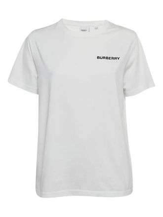 Burberry T-shirt met logoprint - Wit