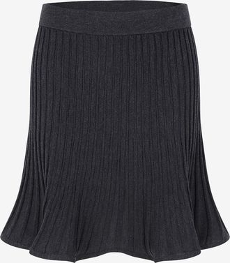 Akris Kurzer Faltenrock aus Strickstoff