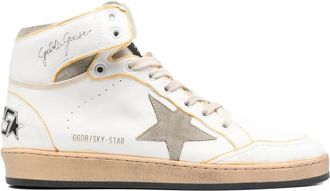 Golden Goose Sneakers alte Sky-Star - Bianco