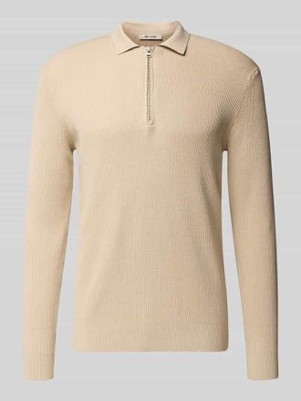 Only & Sons Regular Fit Strickpullover aus Baumwoll-Mix Modell PHIL in Beige, Größe XXL