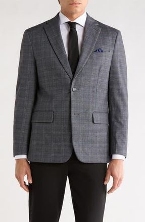 Duchamp Slim Fit Plaid Sport Coat in Grey at Nordstrom Rack, Size 38 Regular