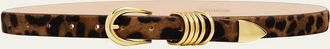 Déhanche Hollyhock Animal-Print Pony Hair Belt