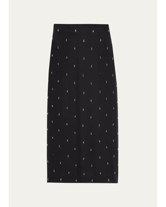 A.L.C. Maelle Embellished Midi Skirt
