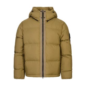 Stone Island Jassen, Heren, Groen, XL, Winter Jassen
