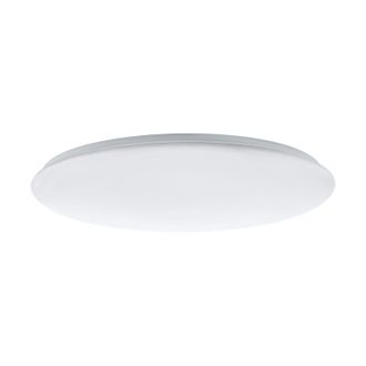 Loops Flush Ceiling Light Colour White Shade White Plastic Bulb LED 60W Included