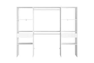 Concept Usine Vestidor de dise&ntilde;o con 2 armarios 6 estantes y 2 cajones