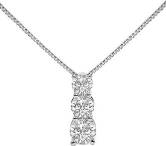 House of Brilliance Haus Of Brilliance 14K 0.50 Ct. Tw. Lab-Grown Diamond Pendant Necklace