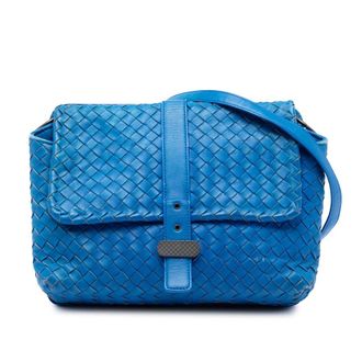 Bottega Veneta Pre-owned Bottega Veneta Nappa Intrecciato Double Sided Flap Shoulder Bag Ladies 2KKJE2AX9516I3U4