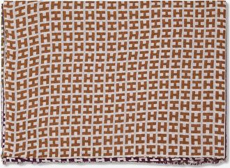 Hemisphere Kaschmir- und Seidenschal mit Monogrammprint Rade4