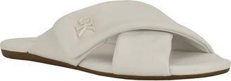 Calvin Klein Renley Slide Sandal in White at Nordstrom Rack, Size 7.5