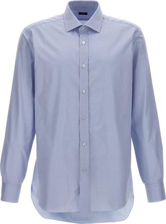 Barba Light Blue Cotton Shirt